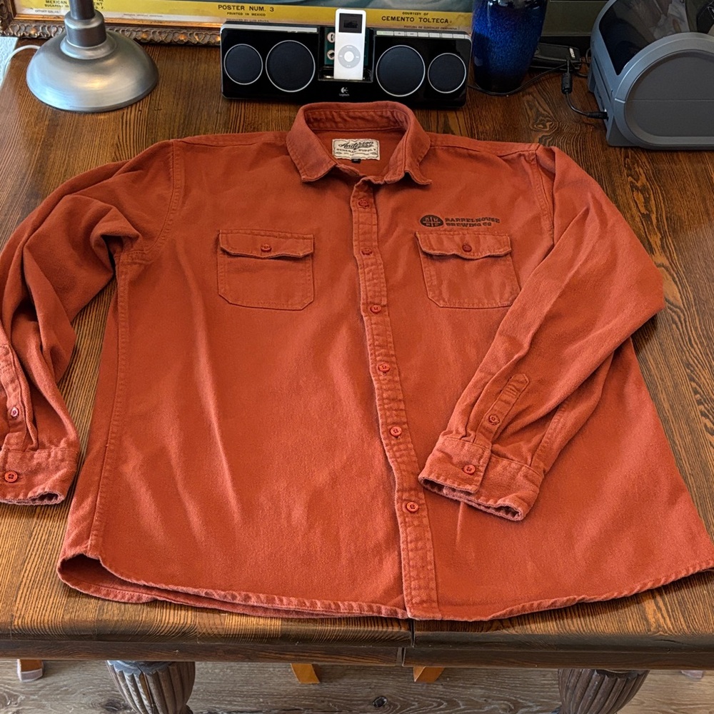 Barrelhouse Brewing Long Sleeved Button-Up Work Shirt